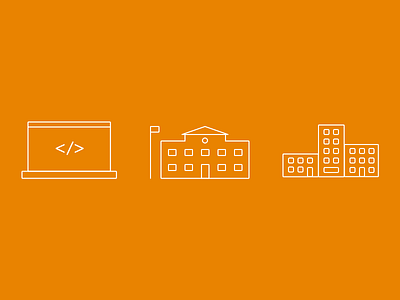 CS Education Designs - Nextech code school code.org coding school computer science education cs for all education icons school vectors