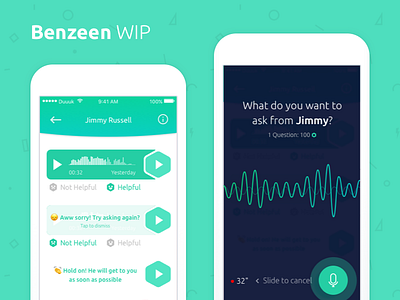 Benzeen App Redesign #2 app benzeen entrepreneur home mentorship mobile mongolia redesign voice