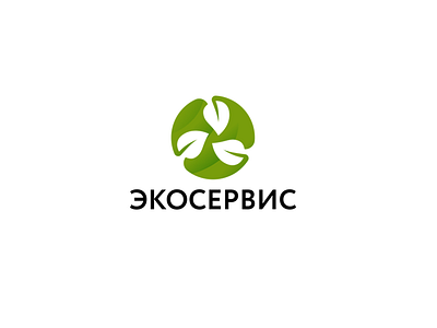 Eco Service brand branding eco ecology green identity leaves logo logotype nature