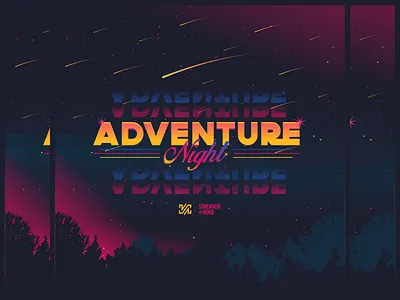 Adventure Night design graphic illustration night star vector