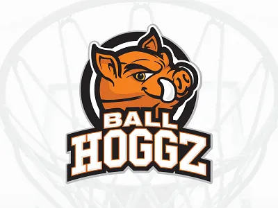 Ball Hoggz Logo brand branding icon identity illustrator logo logo design type typography