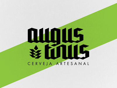 Augustinus beer brand brewery gothic identity logo logotype