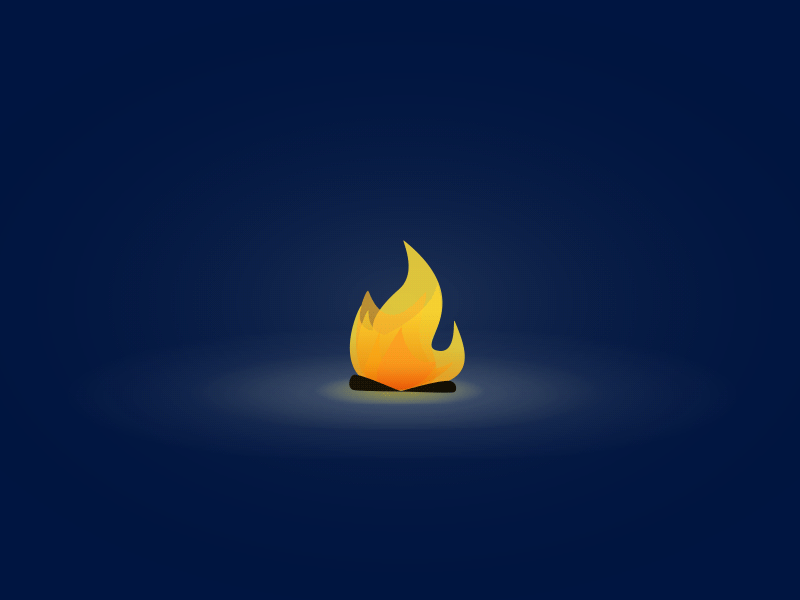 Fire at Night fire flicker gif glow light night warm