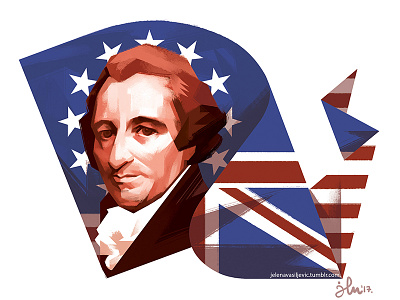Thomas Paine editorial illustration paine portrait thomas thomas paine usa