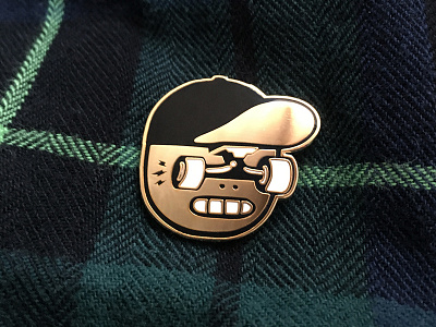 Tunnel Vision Enamel Pin emoji enamel enamel pin face icon illustration pin skate skateboarding tunnel vision