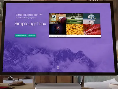 Documentation Page for my SimpleLightbox Plugin documentation gallery one pager simplelightbox