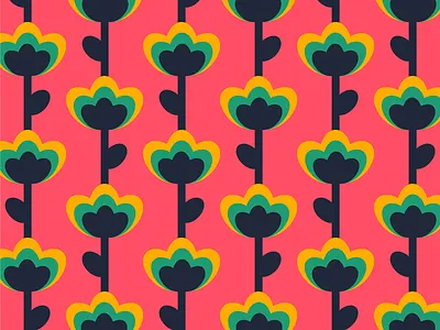 100 days of prints and patterns [32] abstract colorful digital floral geometric graphic graphic design pattern pattern design print surface design vector