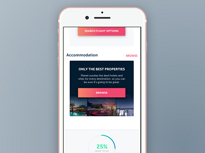 Planet browse curated accommodation accommodation browse empty state hotels mobile travel ui