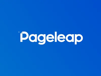Pageleap agency artangent blue digital leap logotype marketing p page wordmark