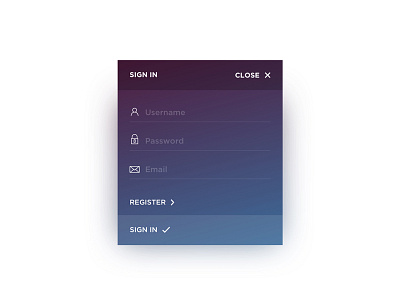Sign in email gradient in log module password register sign username web