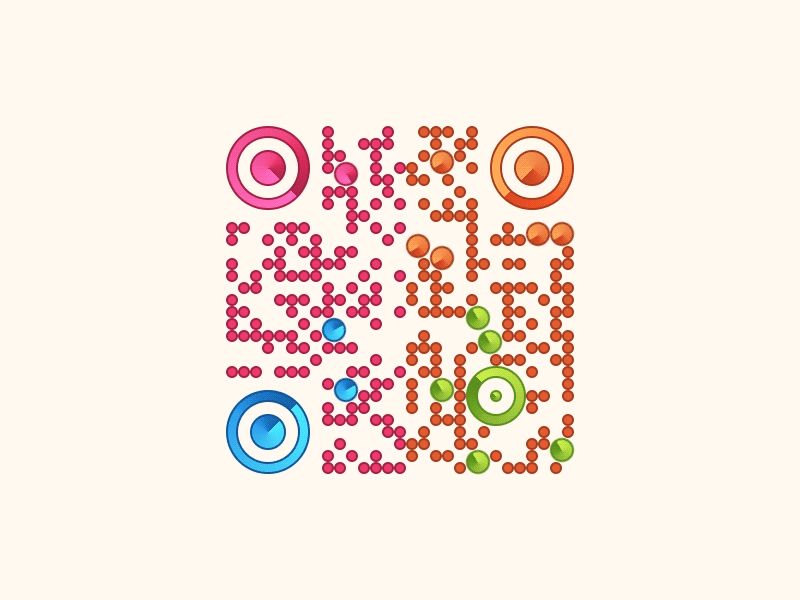 Animation QRCode animation color gif qr qrcode rotating