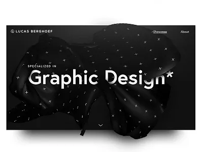 New Personal Visual Identity on Behance (Website Hero) behance berghoef identity lucas visual webdesign website