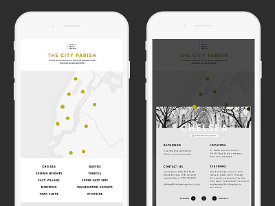 Trinity Grace Church design mobile photography ui ux