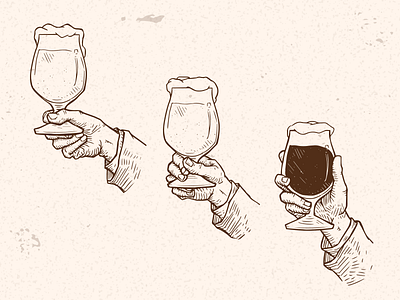 Ology Brewing Co. Illustrations beer brew brewing craft etch illustration ology rough science vintage