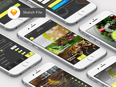 Free Food App Template app food food app freebie template