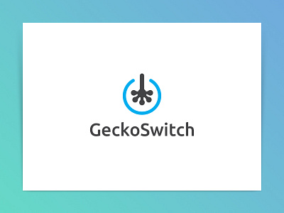 GekoSwitch Logo gecko logo off on switch