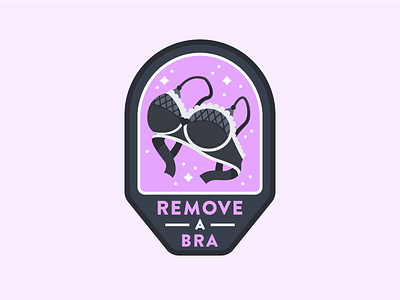 #ManBadgeMay No.2 badge bra giggity illustration vector