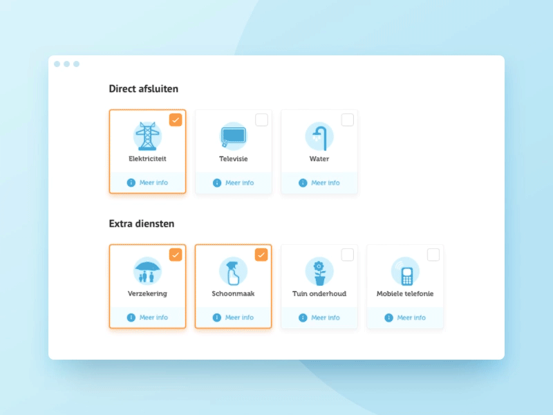 Wizard Micro-Interaction app cards checkbox form forms interface micro interaction steps ui ux web wizard