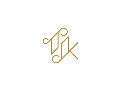 TK - Wedding Logo branding gold identity k letters logo marriage monogram t wedding