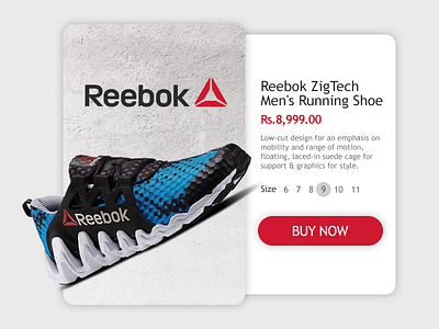 E-commerce shop - Daily UI 02 buy ecommerce online reebok shop ui