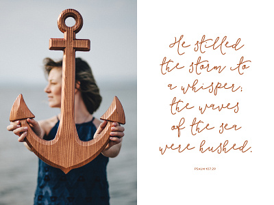 ANCHOR | Invitation Spread anchor copper identity invitation layout print spread typography