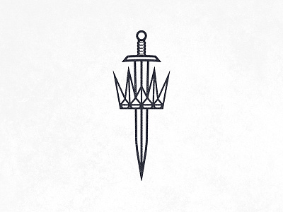 King and Country branding crown icon identity king knight logo sword warrior