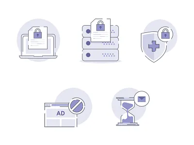 Protonmail illustrations illustrations monochromatic secure sketchapp swiss