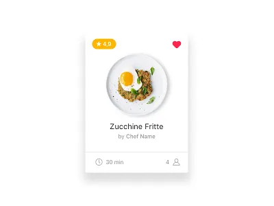 Recipics #01 | Card Detail card food minimal recipes