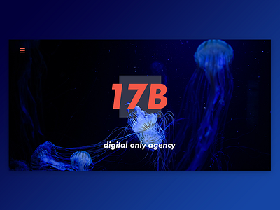 Daily UI #3 agency blue branding dark landing red