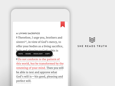 She Reads Truth v2 - Sprint 2: Bible Tools app bible mobile tools ui