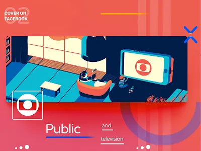 ‡ 02 ––– Rede Globo cover on Facebook behance colors creative design facebook flat globo illustration inspiration rede globo ui ux