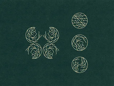 Roots dead flow growth lines logo mark occult roots veins