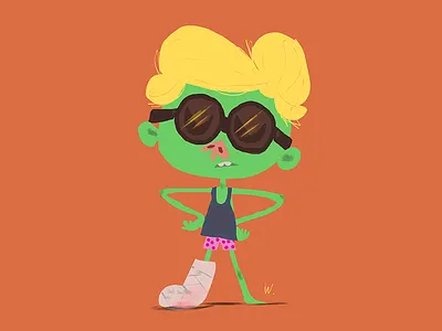 Holiday Cast Away accident cast character geek illustration midcentury nerd painting sketch