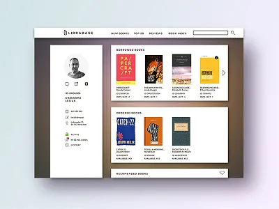 Daily UI #6 daily ui library logoflow user profile