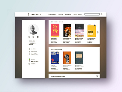 Daily UI #6 daily ui library logoflow user profile