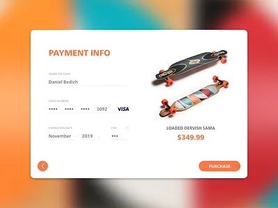 Daily UI 002 - Credit Card form credit card daily ui form ui
