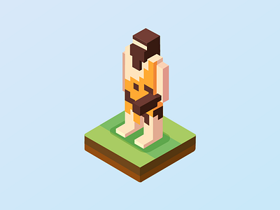 Caveman caveman club isometric soft yellow