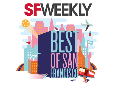 SFweekley cover best of city cover design magazine cover san francisco