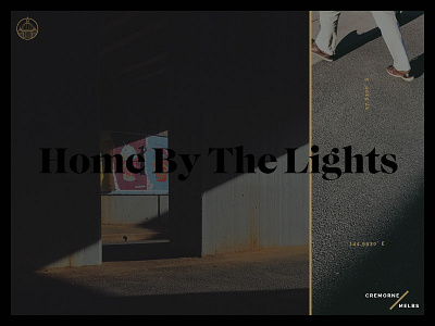 Home By The Lights interface landpage melbourne photography ui webdesign