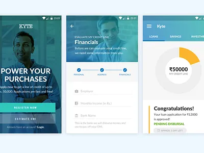 Paysense app bank finance fintech investments investors loan money savings startup user experience user interface