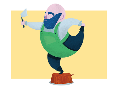 The Limber Lumberjack illustration limber lumberjack yoga