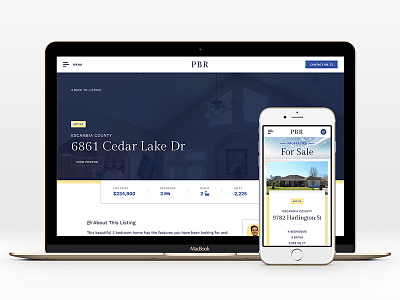 Real Estate Website Live! listing property real estate realtor ui ux web design