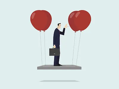 Self Sabotage adobe business concept illustration sabotage self stock vector