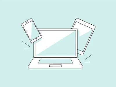 Devices Illustration ai computer icon illo illustration illustrator line macbook vector