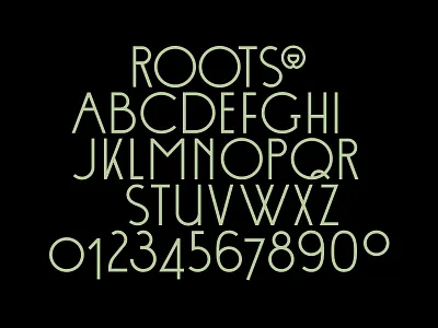 Roots Font bar botanical cocktail bar cocktails font font design illustration logo marbling roots stationery typeface