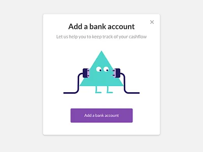 Adding a bank account character hr management mascot