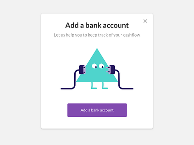 Adding a bank account character hr management mascot