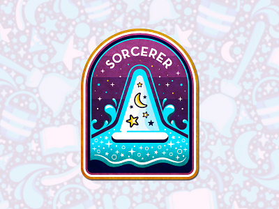 Sorcerer Badge badge disney magic patch sorcerer water