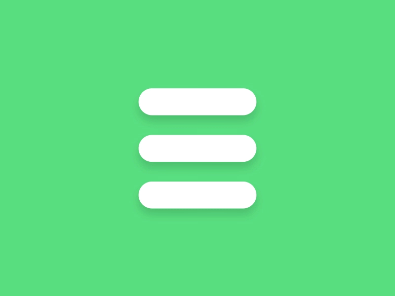 Burger States animation burger icon interaction interface design menu ui