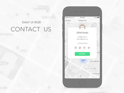 Contact Us challenge contact daily free icon owl sketch ui ux